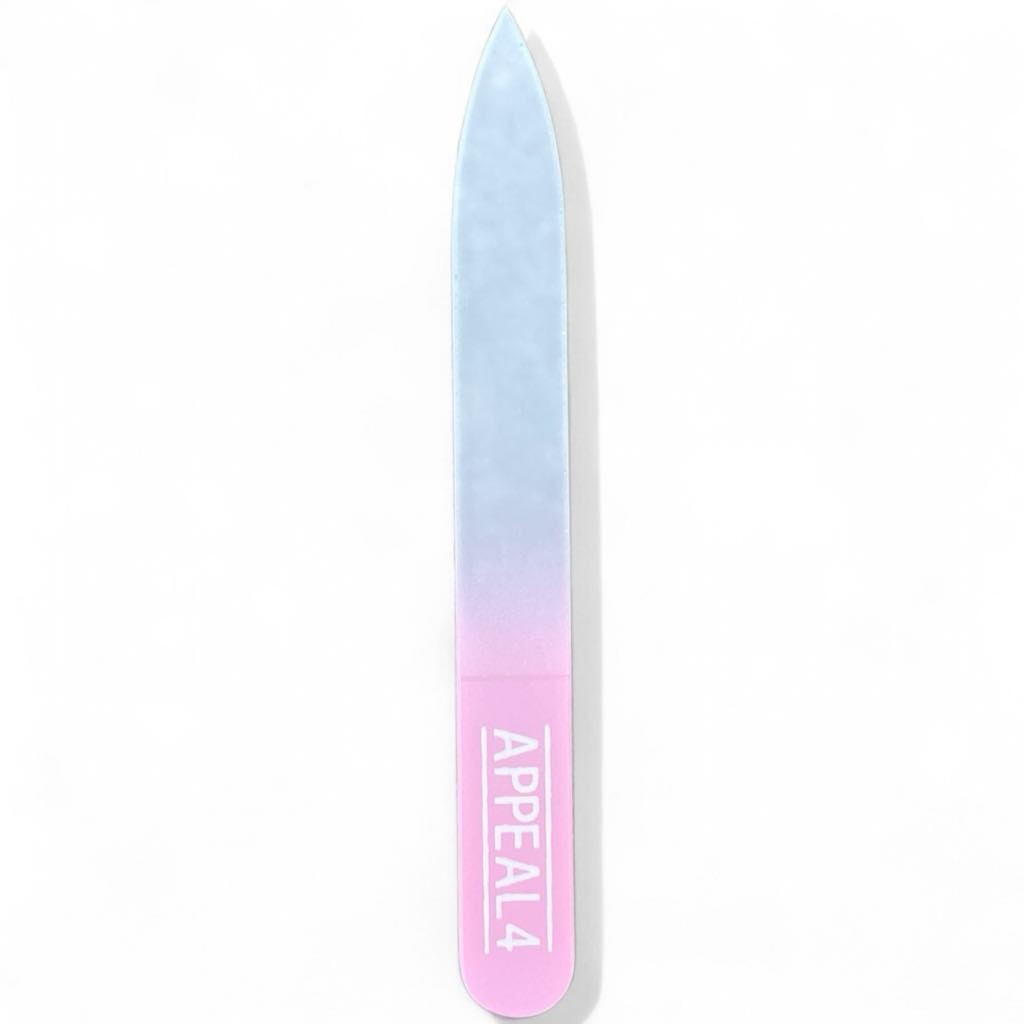 Neglefil glas 9cm pink
