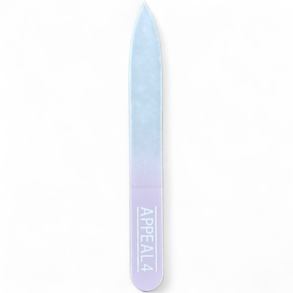 Neglefil glas 9cm lysebrun